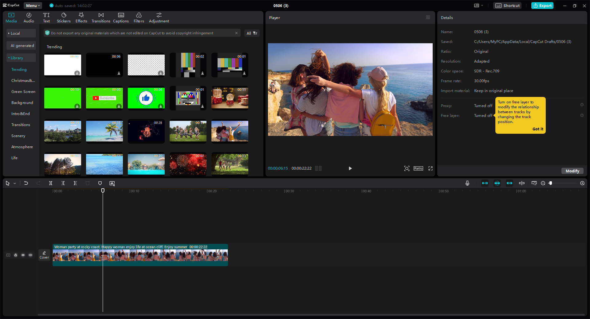 CapCut video editor