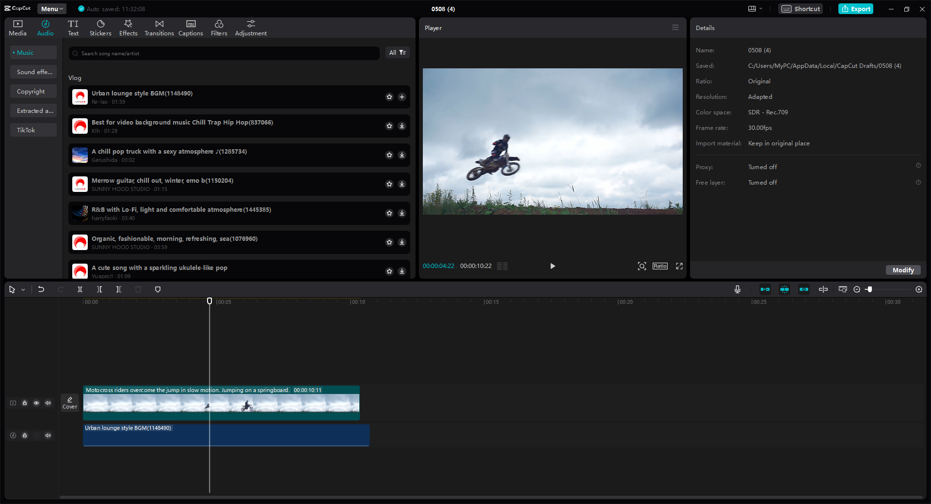 CapCut video editor