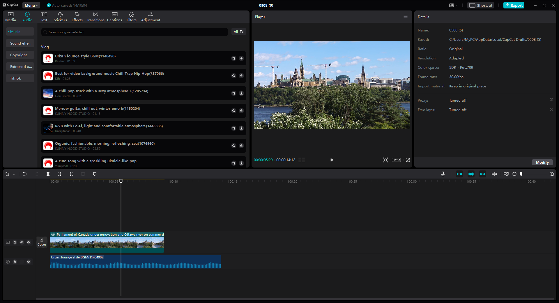 CapCut video editor