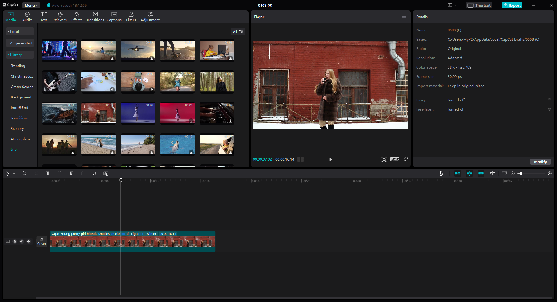 CapCut video editor