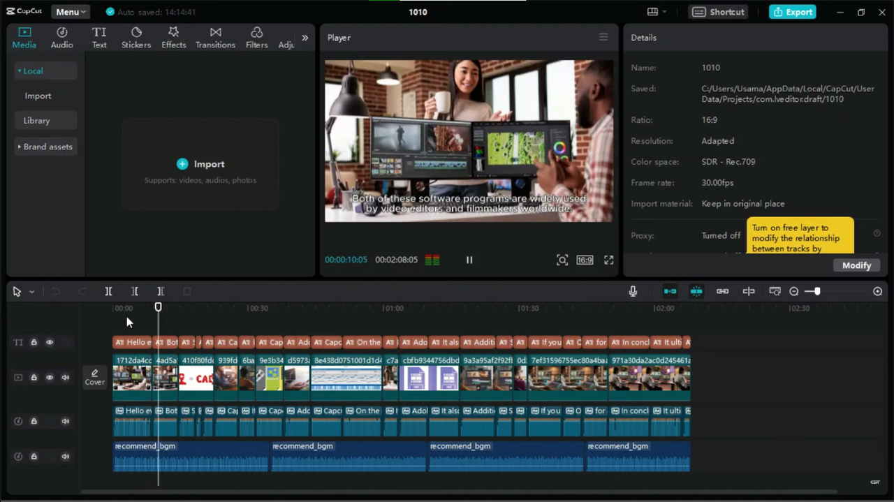 Edit videos