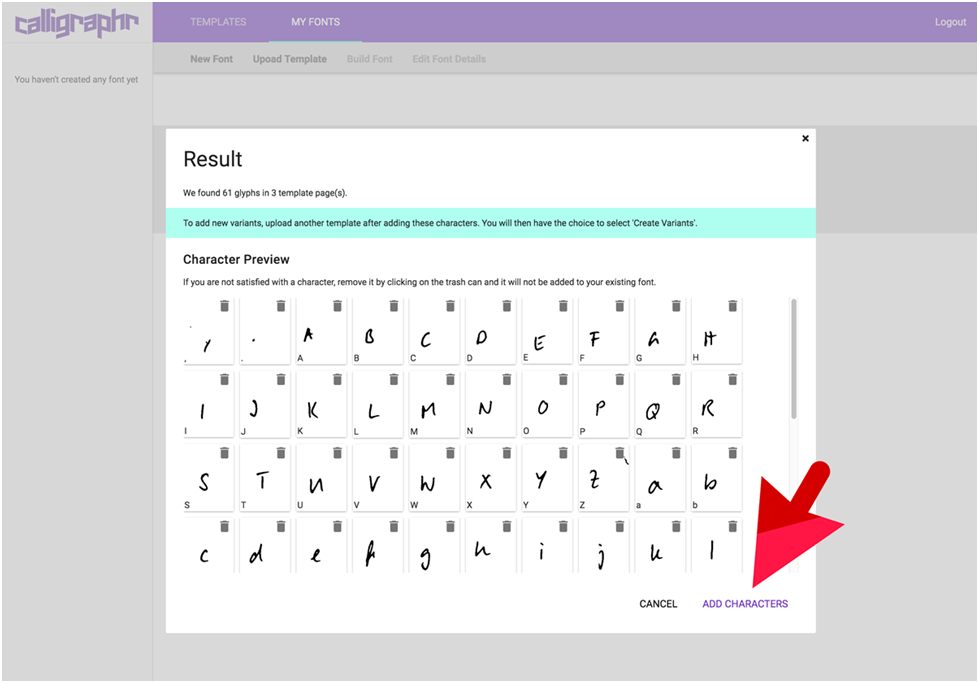 Interface of Calligrapher