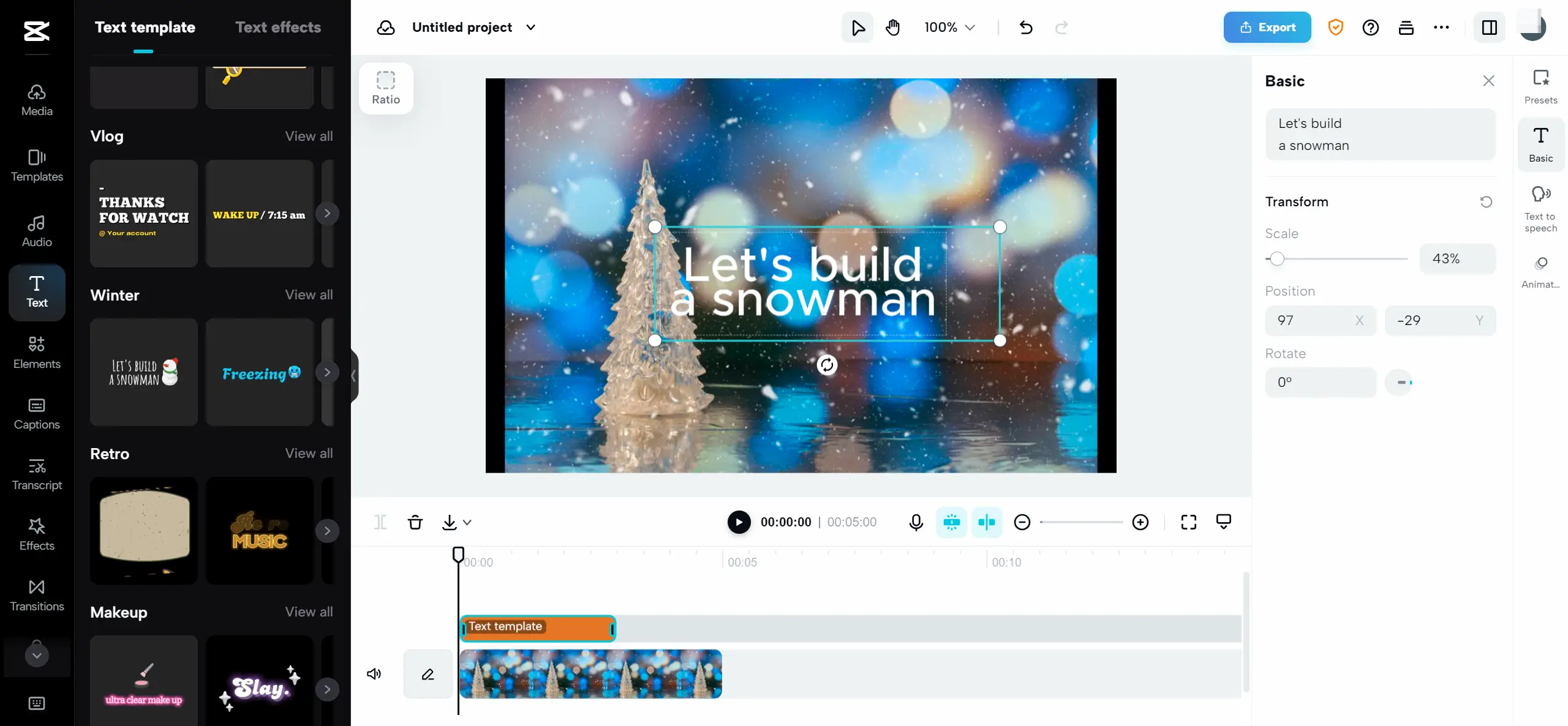 Use CapCut video editor