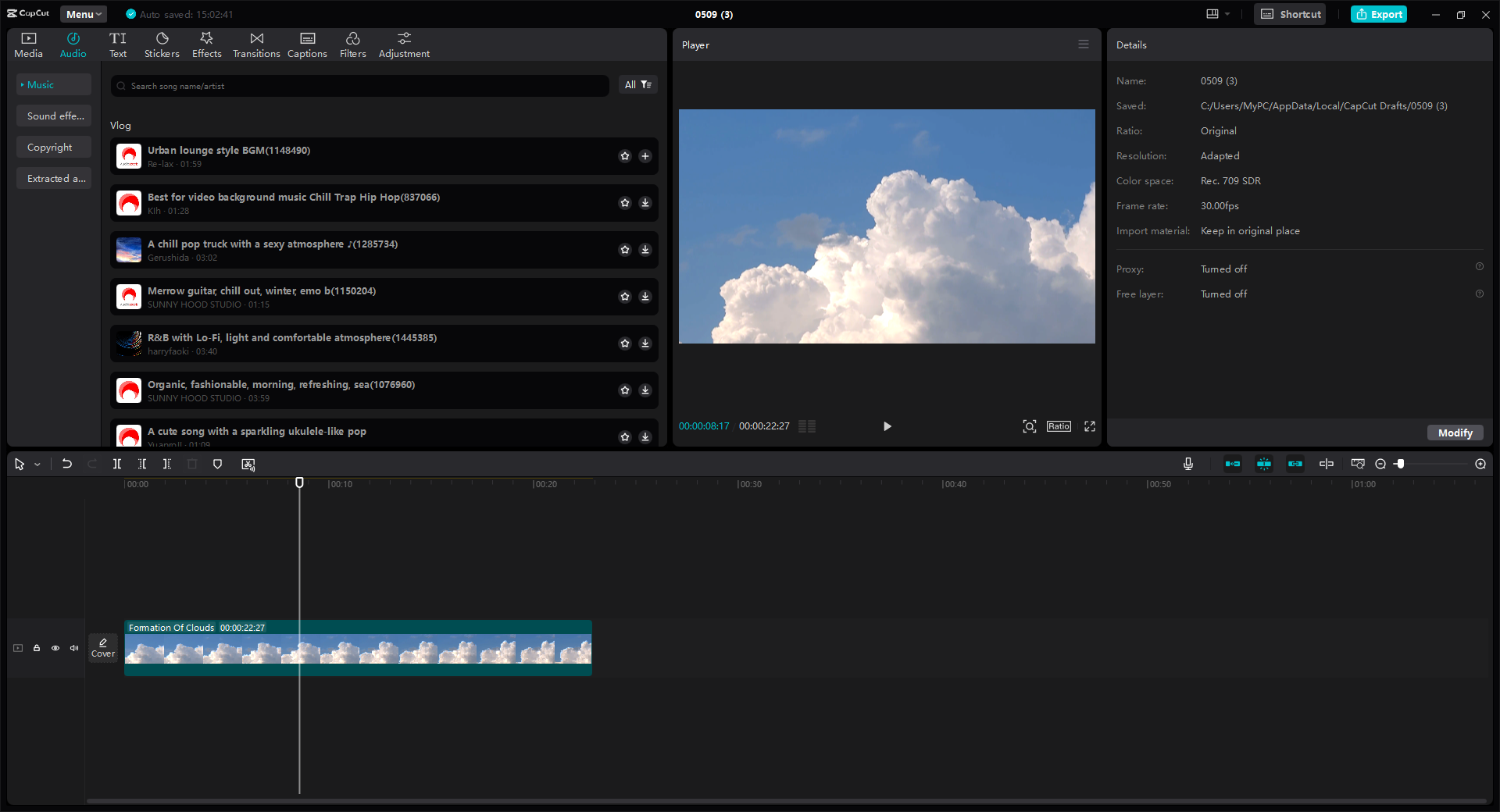 CapCut video editor