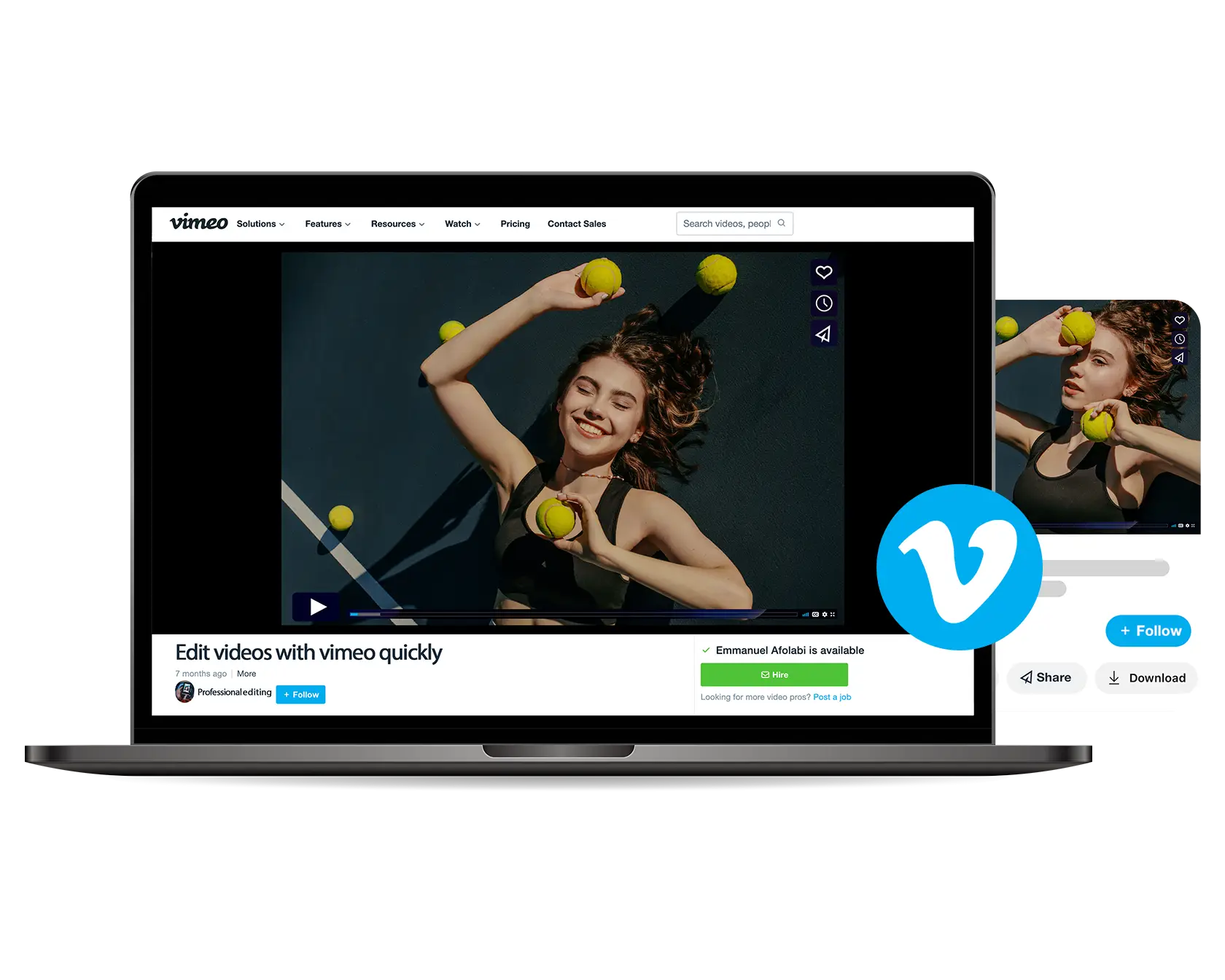 Vimeo וידאו Maker בחינם