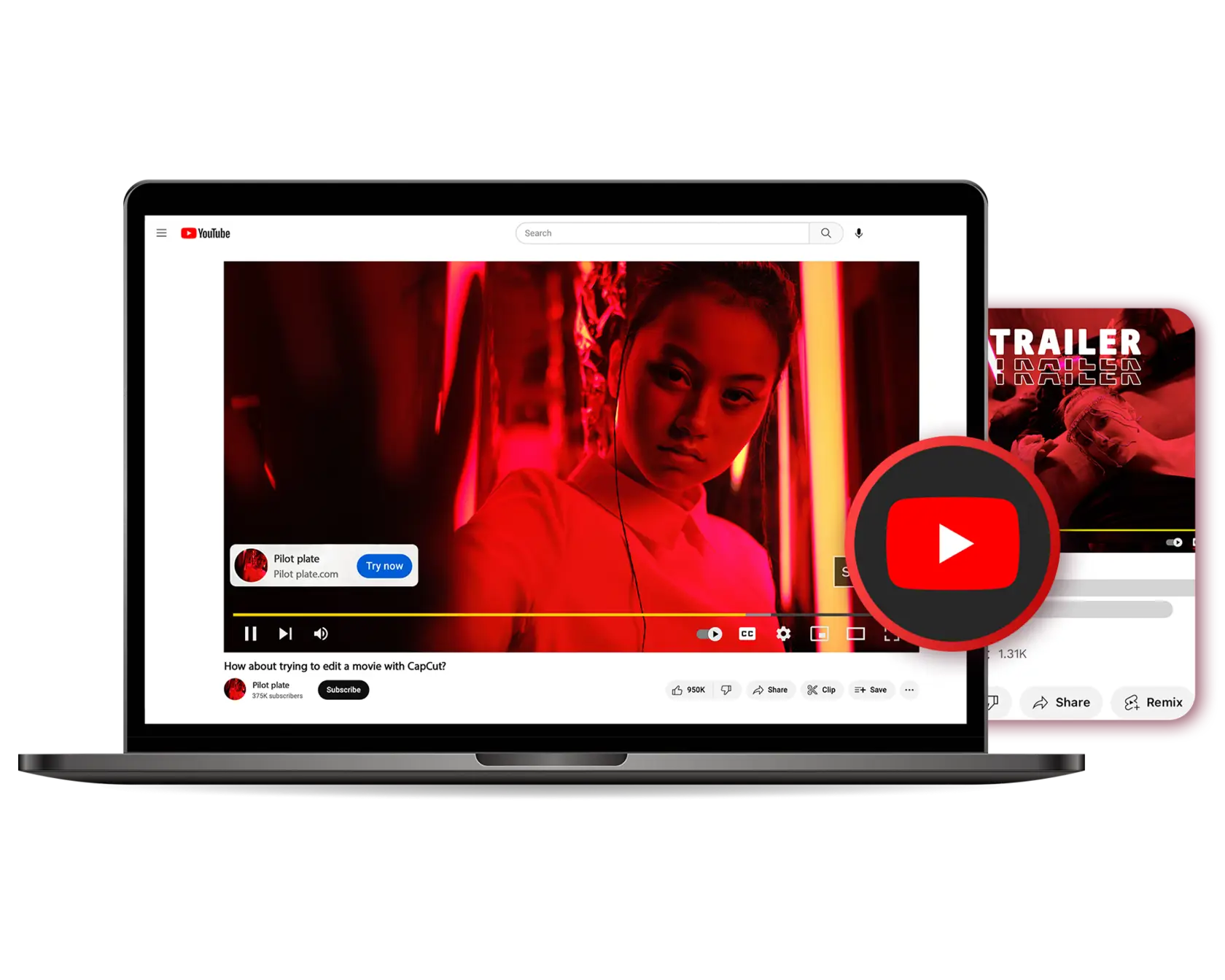 Pembuat Trailer Saluran YouTube Tanpa Tanda Air