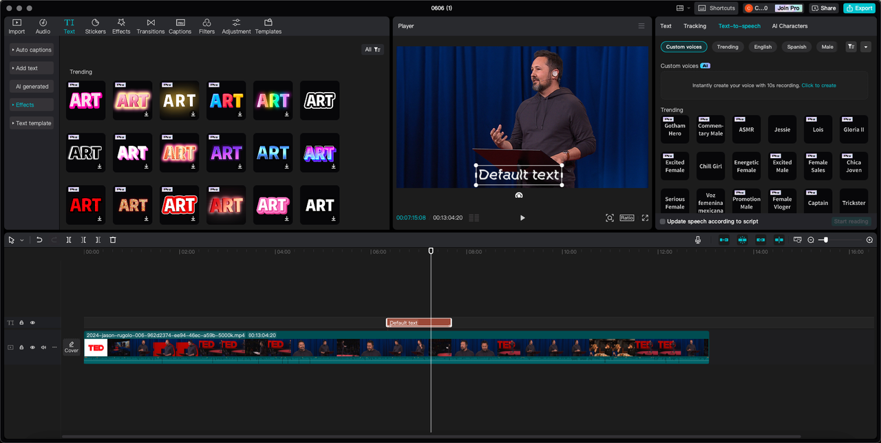 CapCut video editor