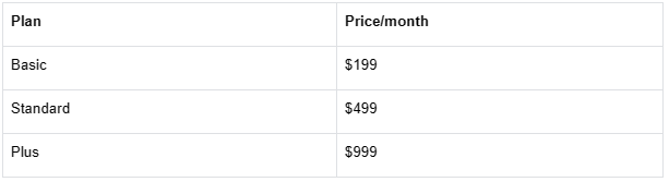 Move multi-cam pricing plans