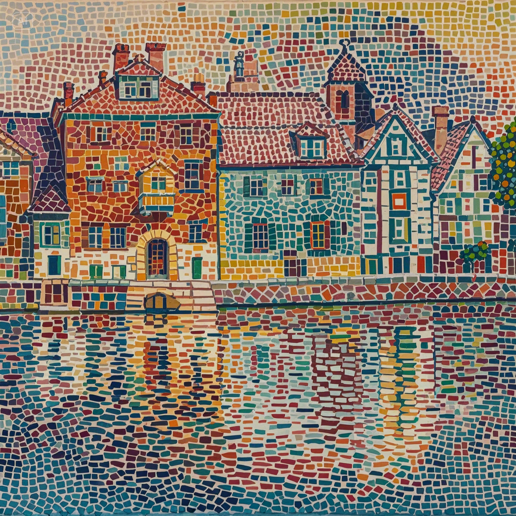 Mosaic and Pointillism-photos into art