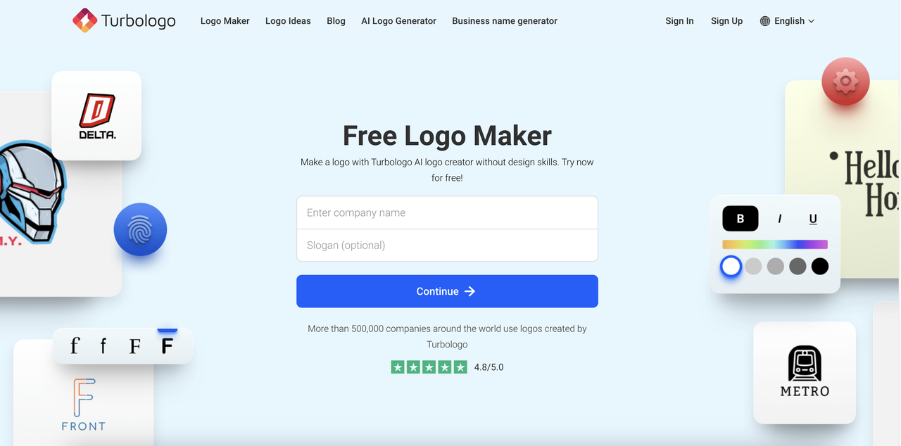 Turbologo best logo generator ai