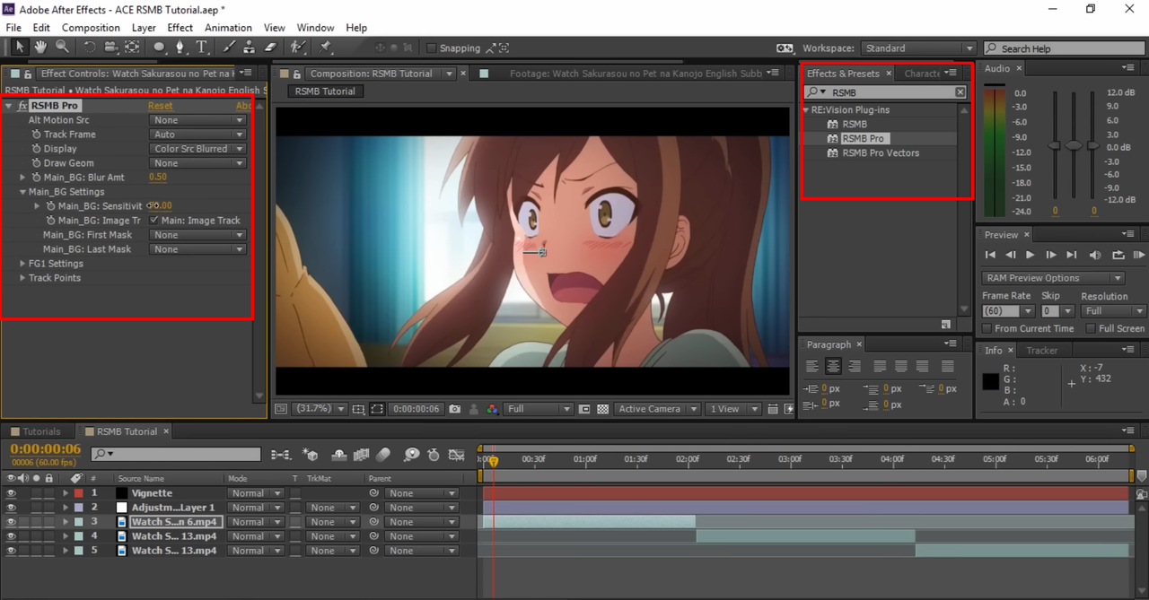 Interface showing adding motion blur effect in After Effects using the plugin