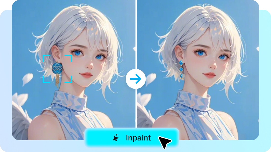 Adjust the image as you want with Inpaint