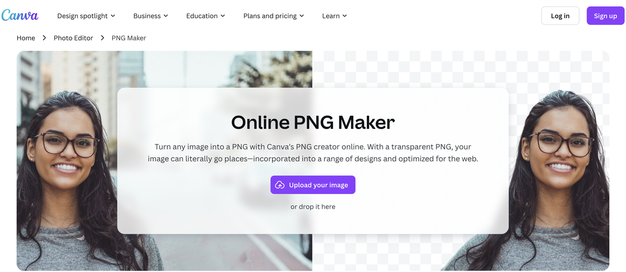 Canva online png maker transparent