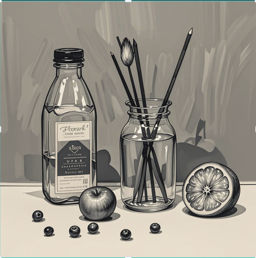 Still life and objects AI art prompt