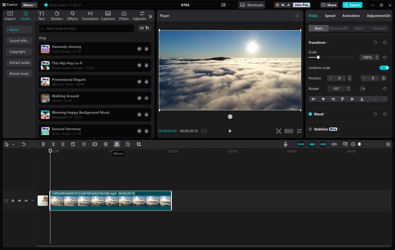 The best way to mirror a video on PC: CapCut desktop video editor