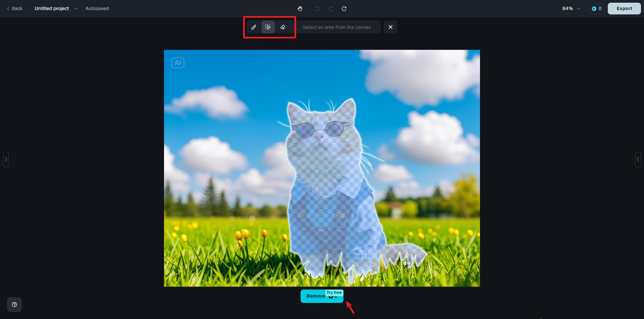 remove object from picture using Dreamina