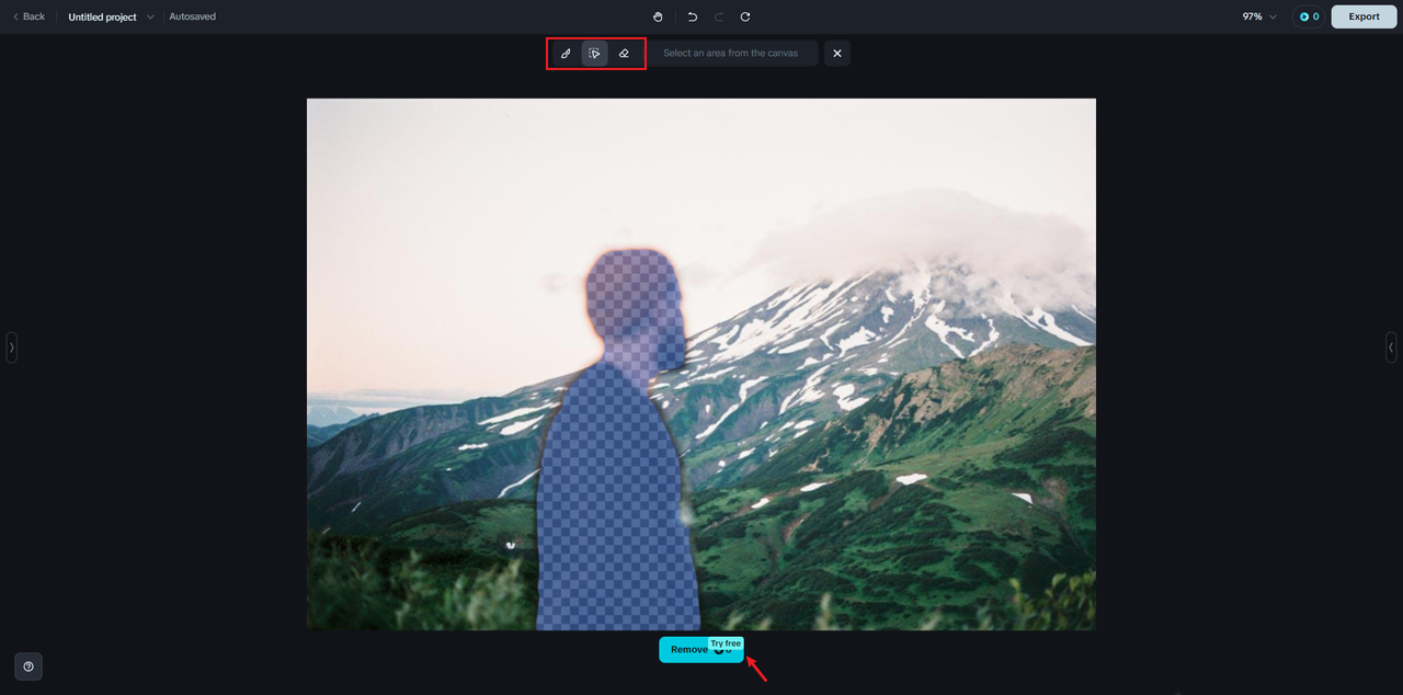 Removing blur from images using Dreamina "remove" feature