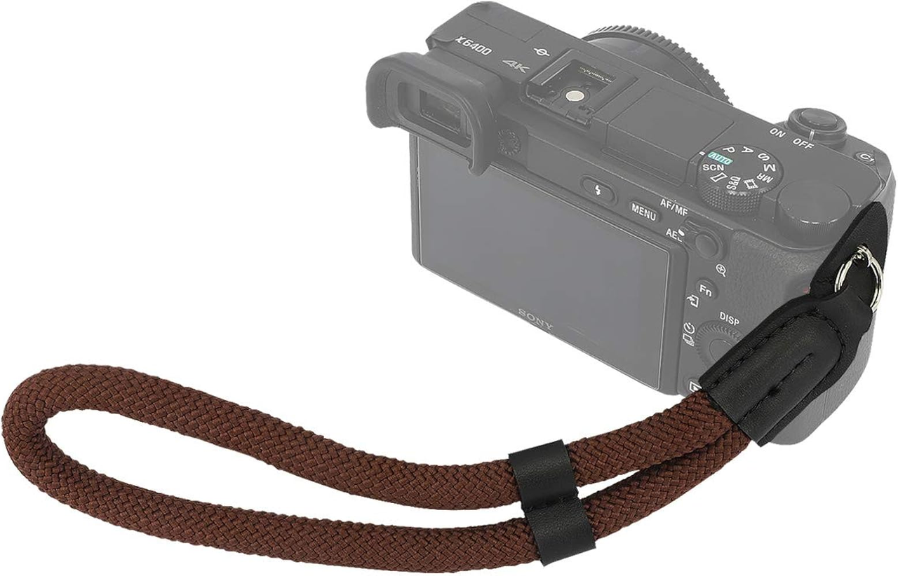 A camera hand strap to secure the camera - equipment for vlog stability