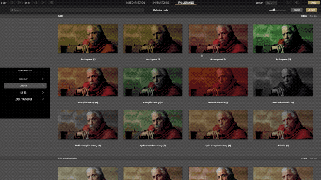 Interface of Color Grading Central - a website to download color grading LUTs for free