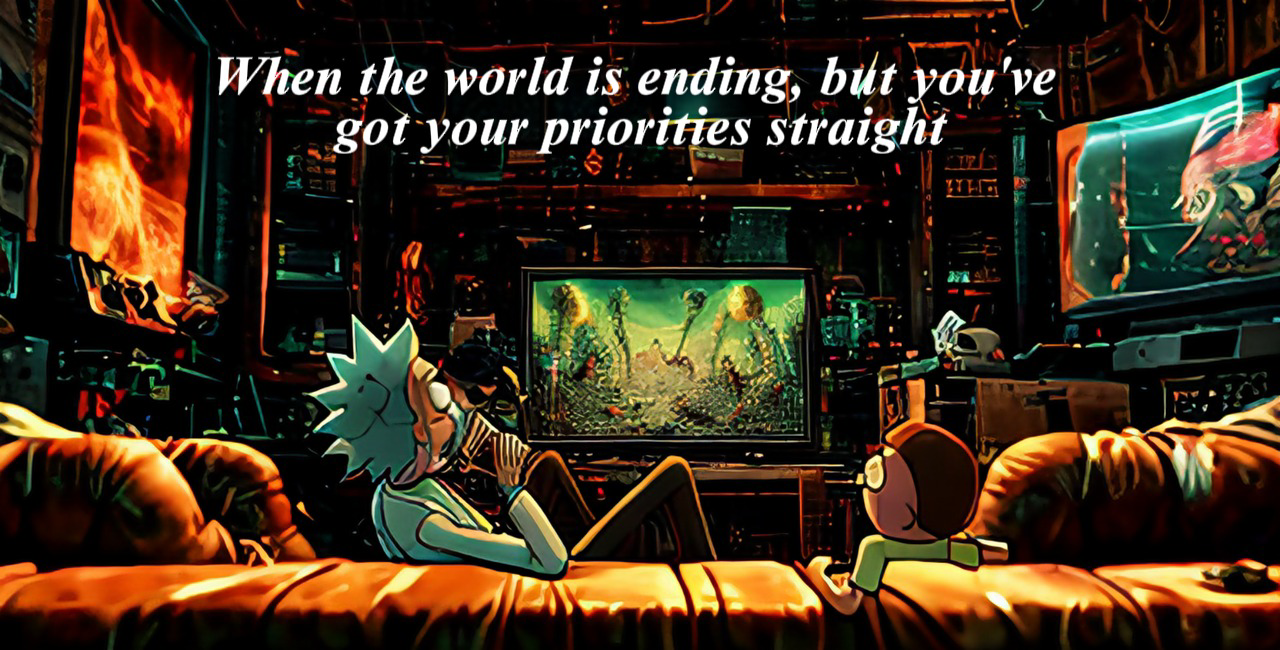 Rick and Morty meme generated by Dreamina