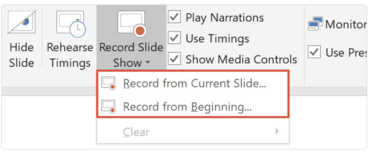 Opening PowerPoint and accessing slide show