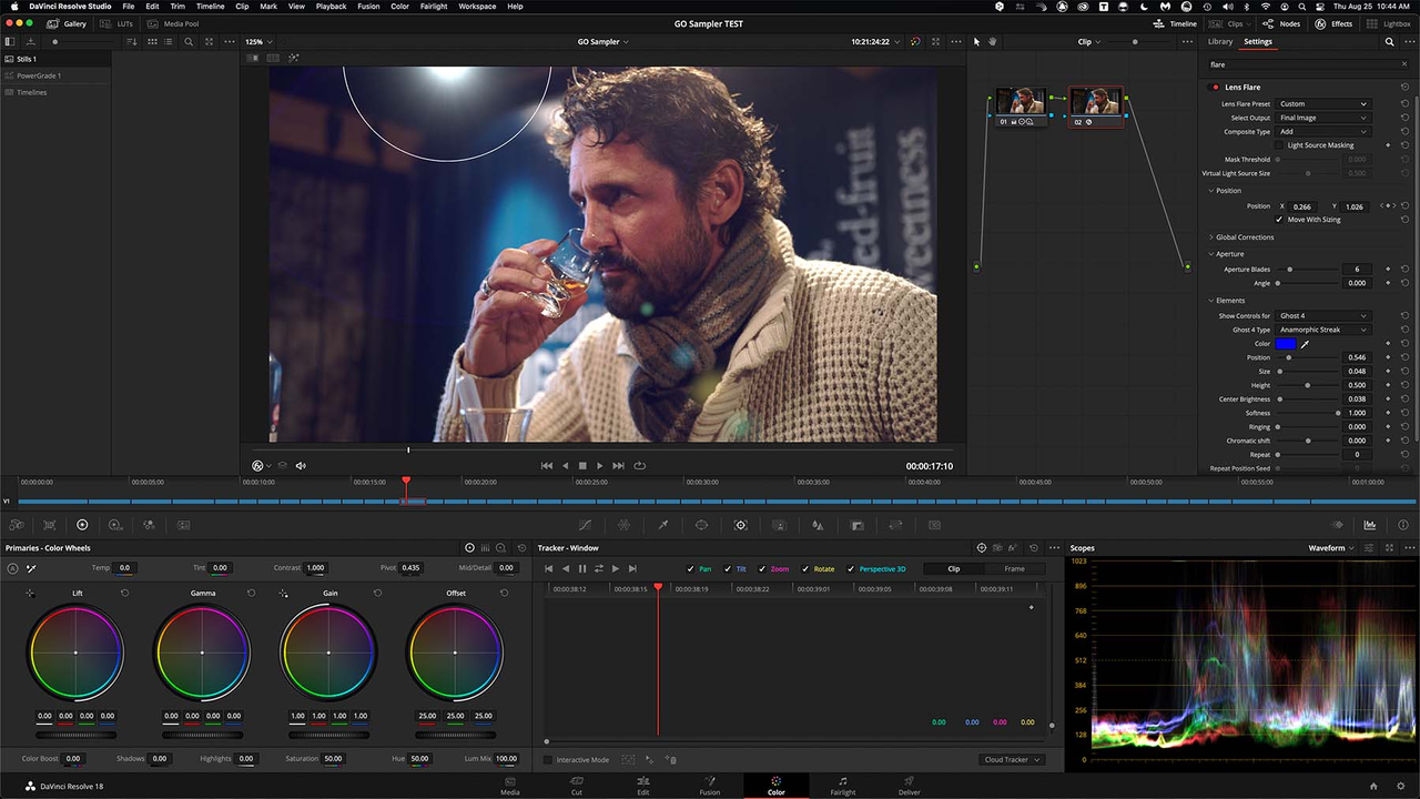  Editing interface of DaVinci Resolve Studio