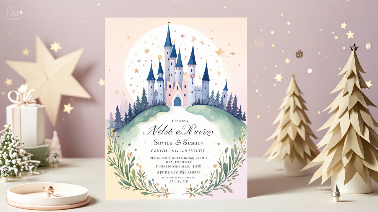 Fairy tale fantasy invitations 