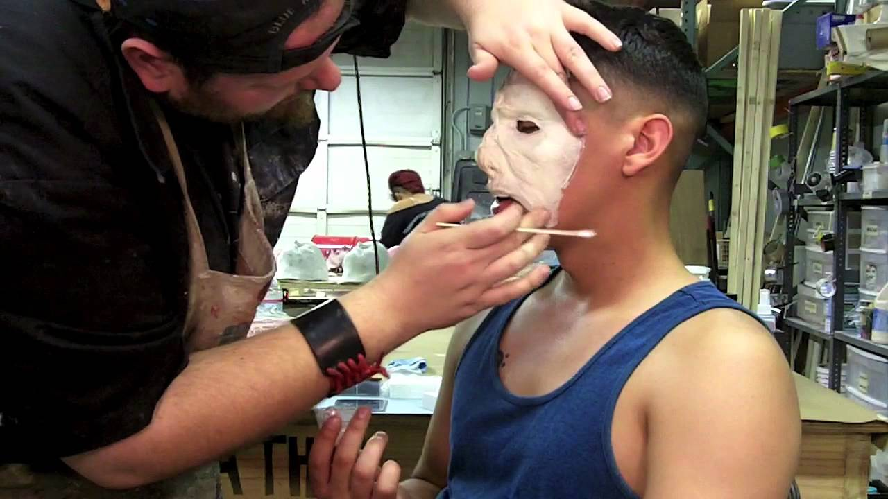 A photo of prosthetics - professional special effects makeup