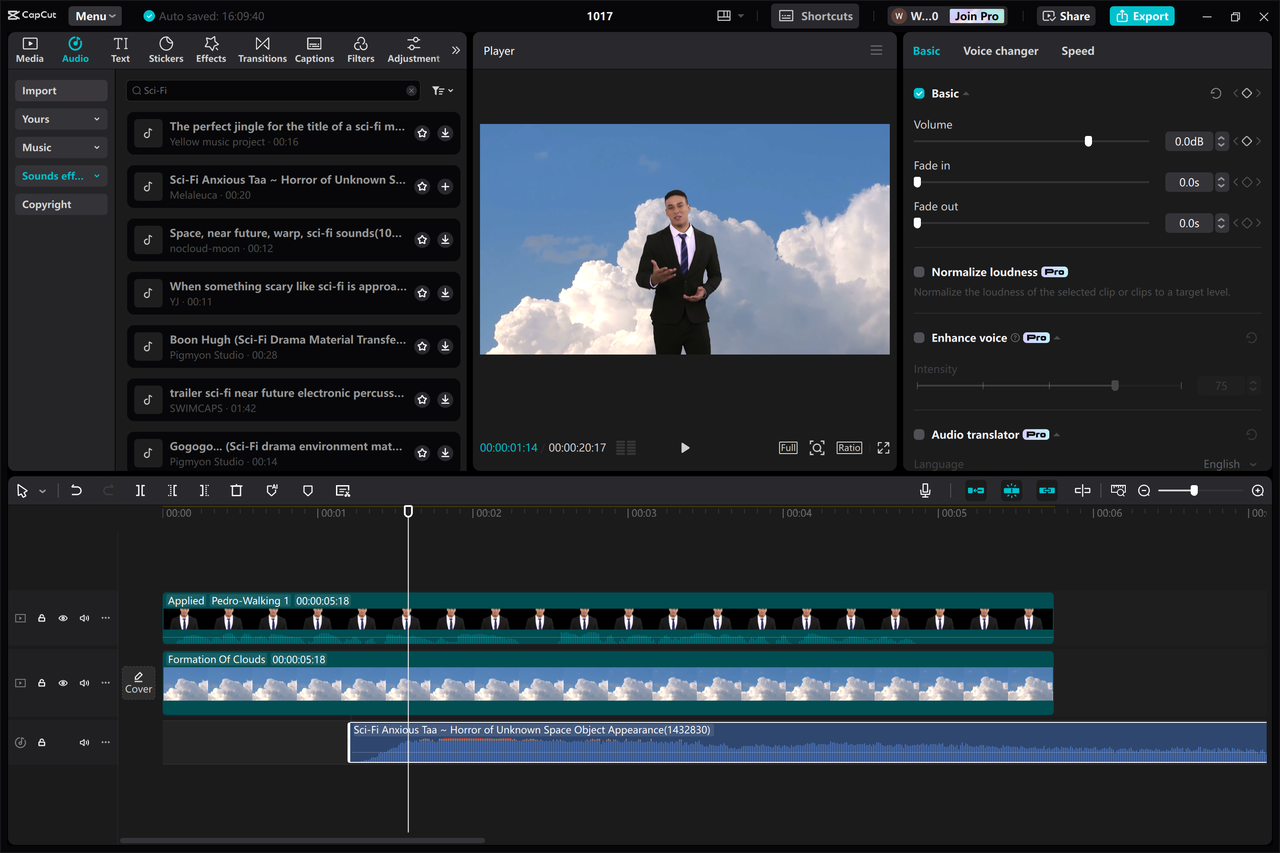 CapCut desktop video editor