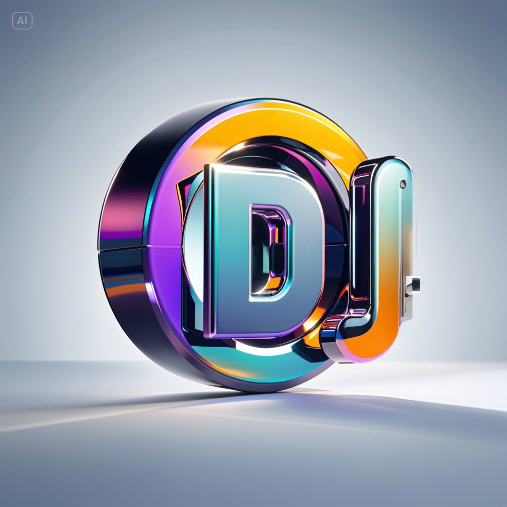 3D DJ logo