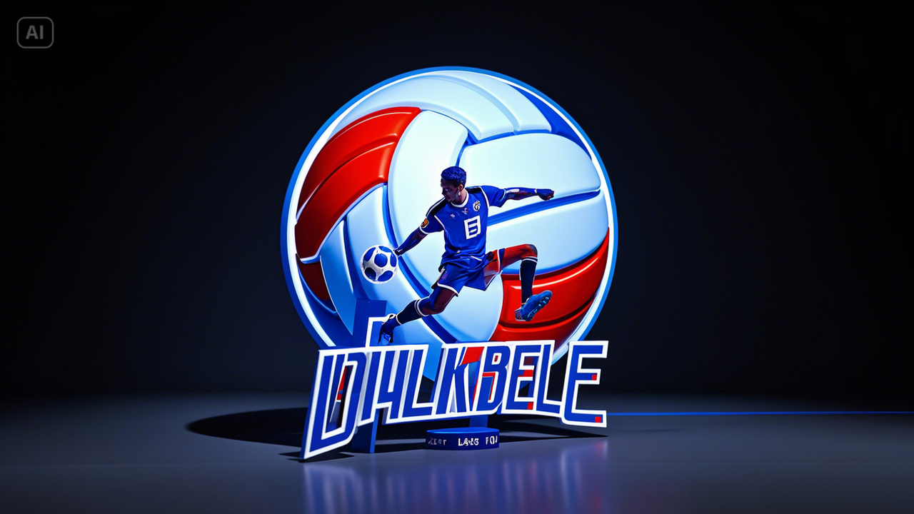 3D volleyball logo idea