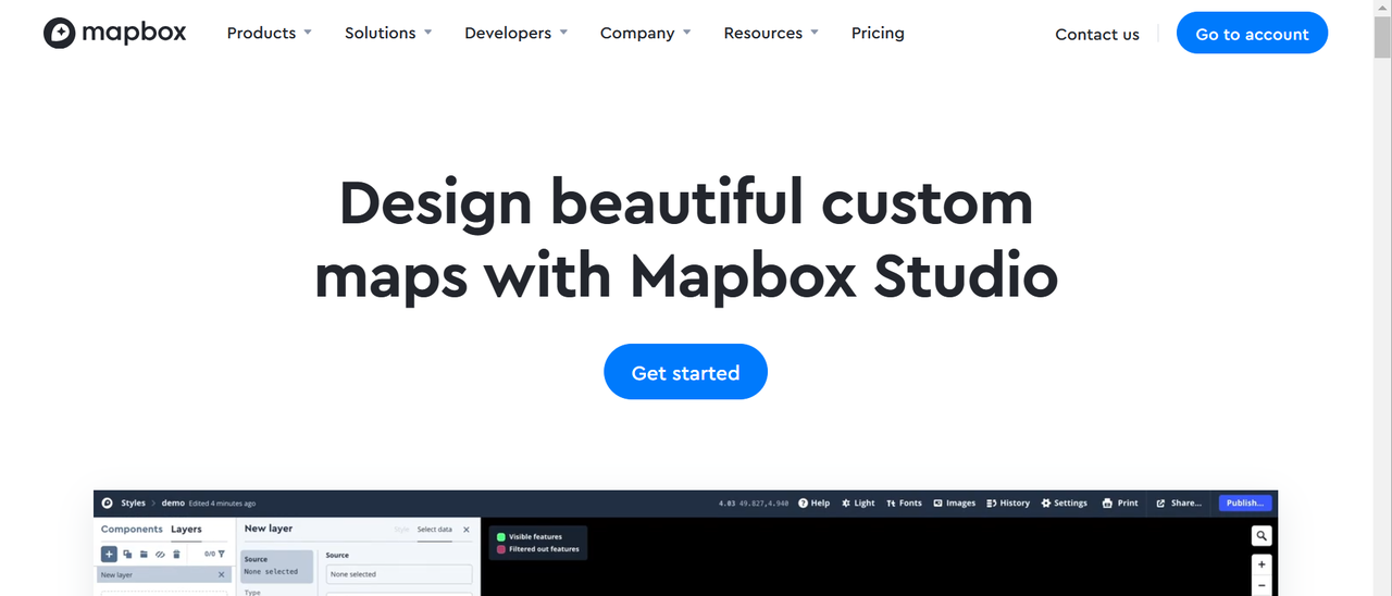 Create interactive map free with Mapbox