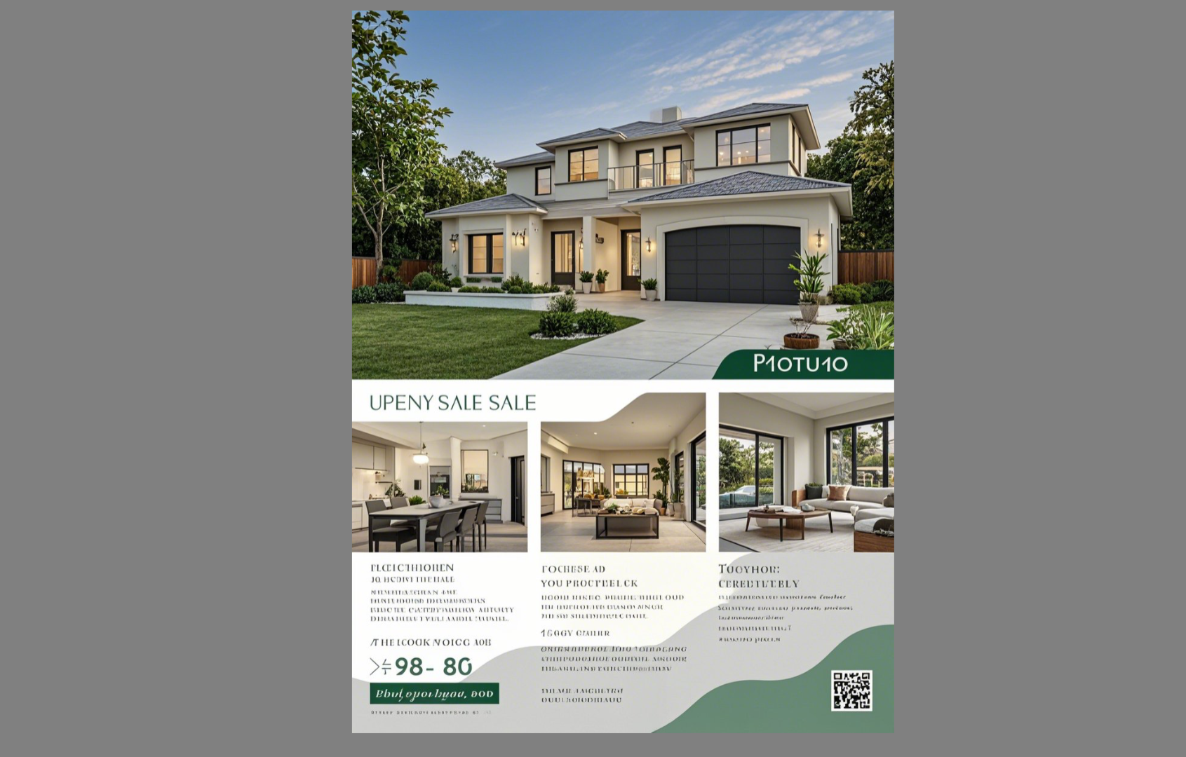 Real estate business flyer