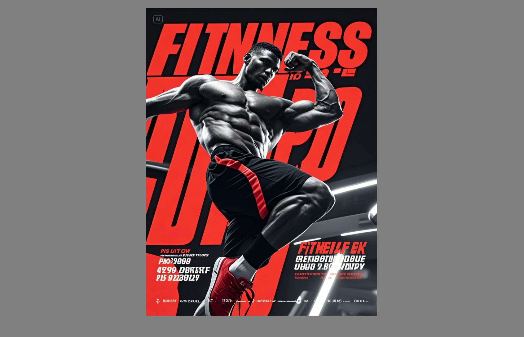 Fitness gym flyer