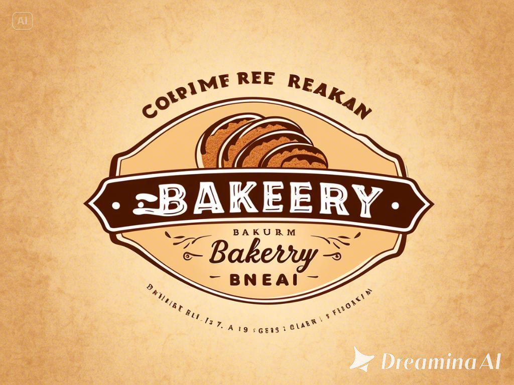 Vintage bakery logo design example