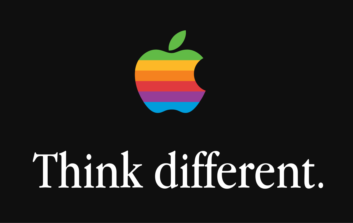 Apple's iconic "Think Different" campaign