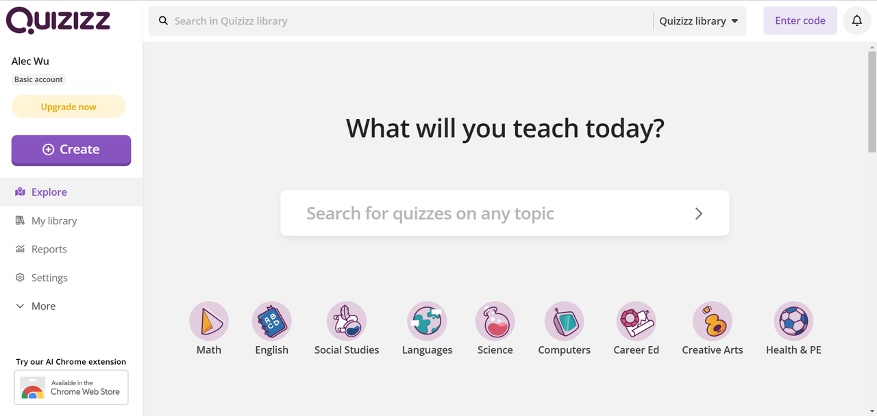 Quizizz - best AI for teachers to create quizzes