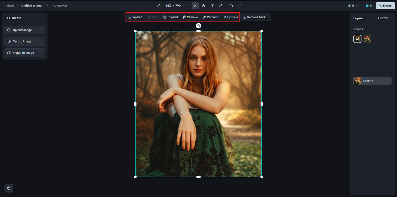 Edit your auto background change photo