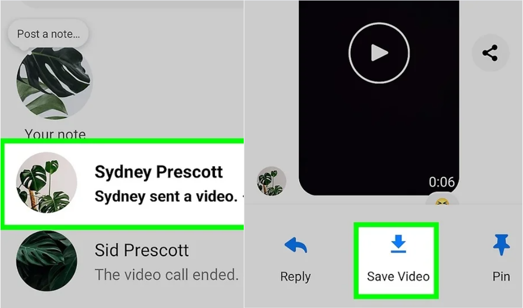 The best way to download a video from Messenger on Android