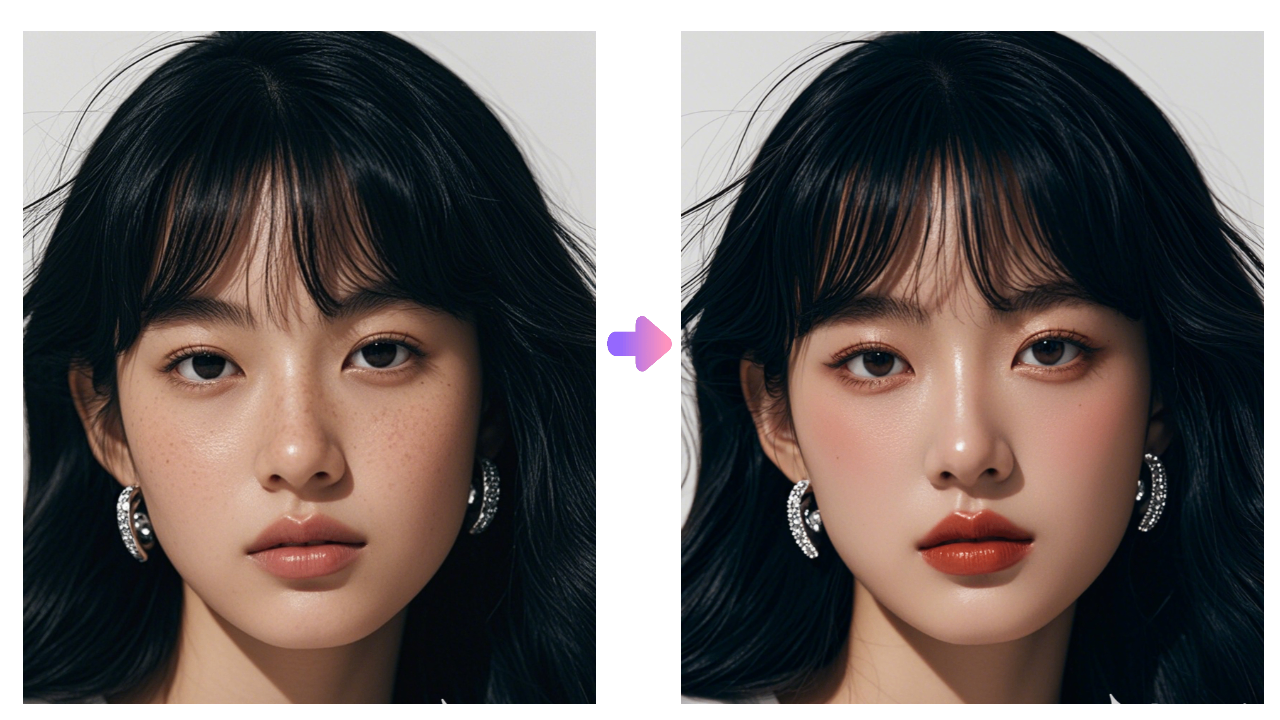 one-click retouching