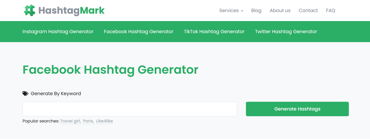 Hashtag Mark hashtag generator