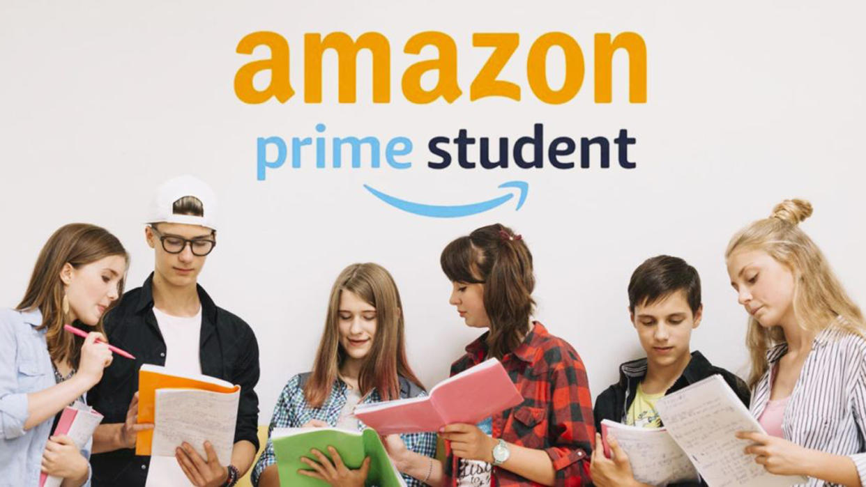 Image showing Amazon's "Prime Student" ad example for students