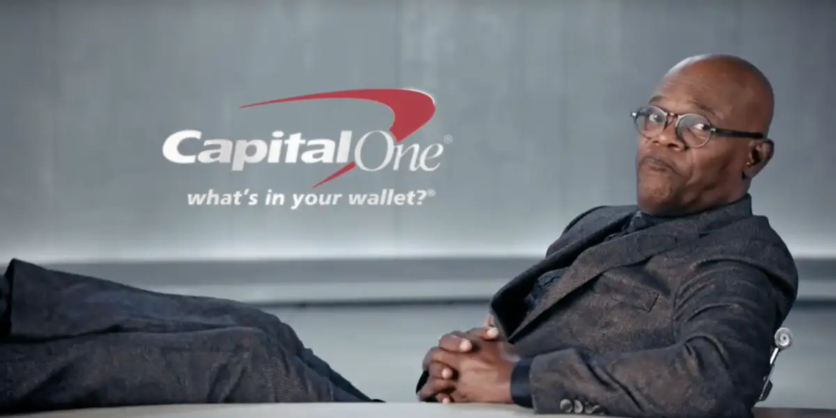 The famous Capital One advertisement with a quotation 