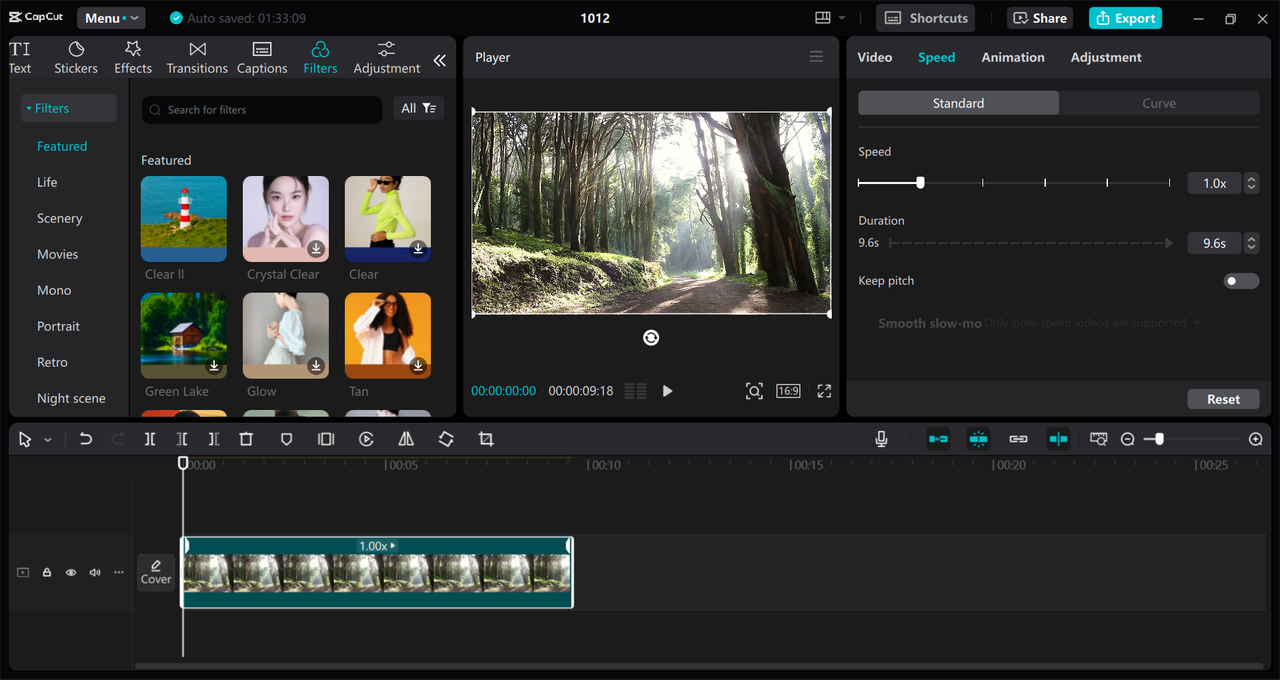 Interface of the CapCut desktop video editor - a user-friendly way to make video ads