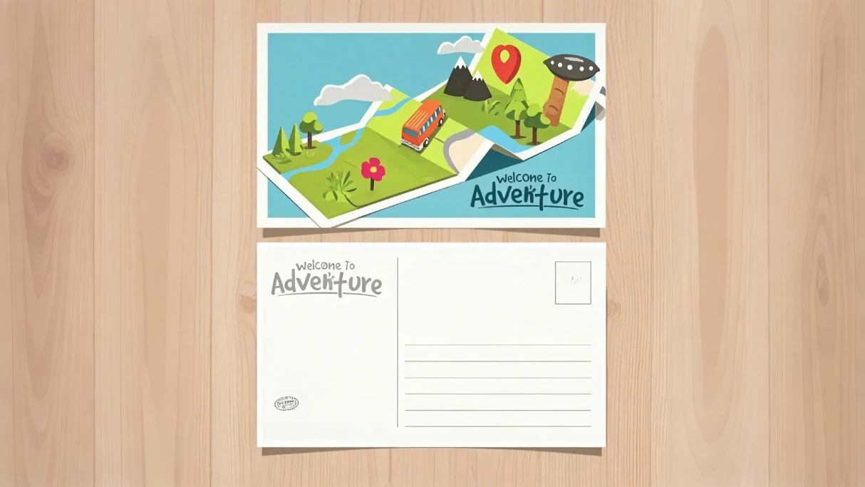 Adventure & exploration postcard