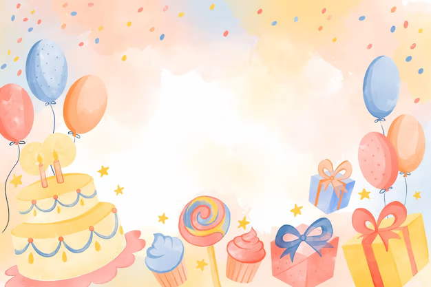 Elegant birthday background design