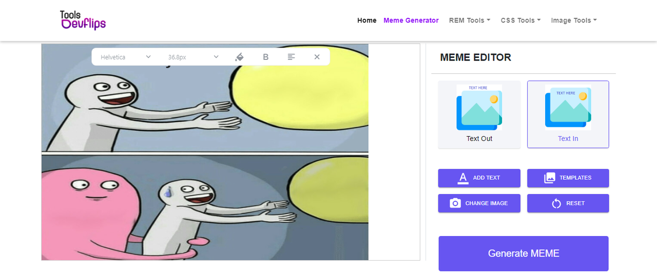 Tools Devflips- best meme maker