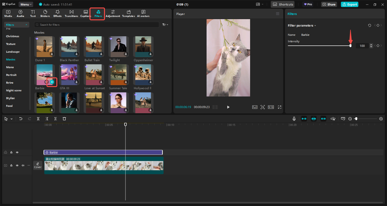 Create YouTube Shorts and apply filters in CapCut