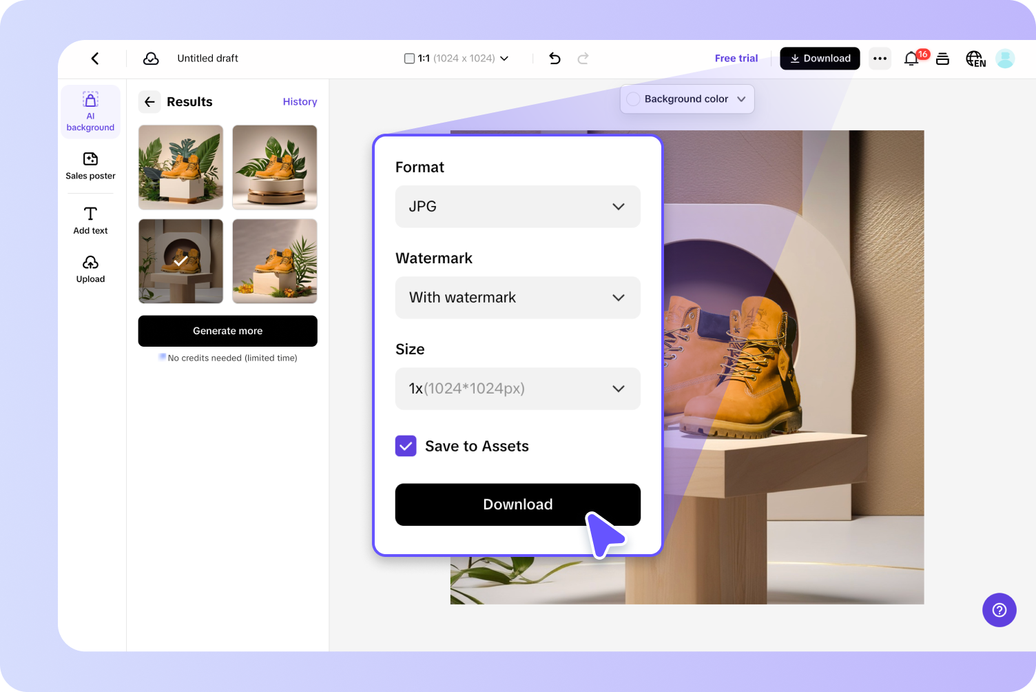 AI Background Generator: Effortlessly Create Professional Images