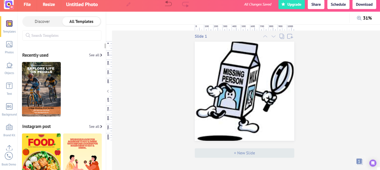 missing milk cartoon generator